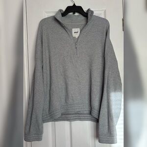 Aerie Waffle Quarter Zip NWOT XL